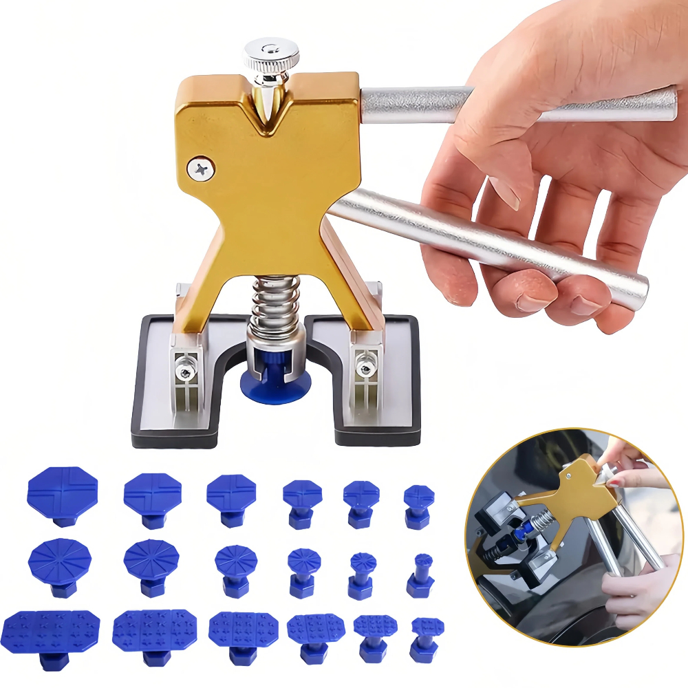 Kit 18 Peças Ferramentas De Reparo De Amassados De Carro Sem Pintura Profissional