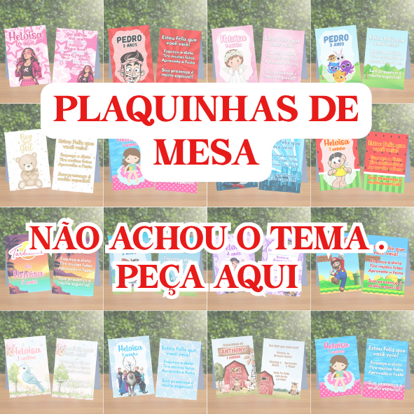 Plaquinha de Agradecimento Personalizadas / Centro de Mesa  / Aniversários / Decoração / Festas