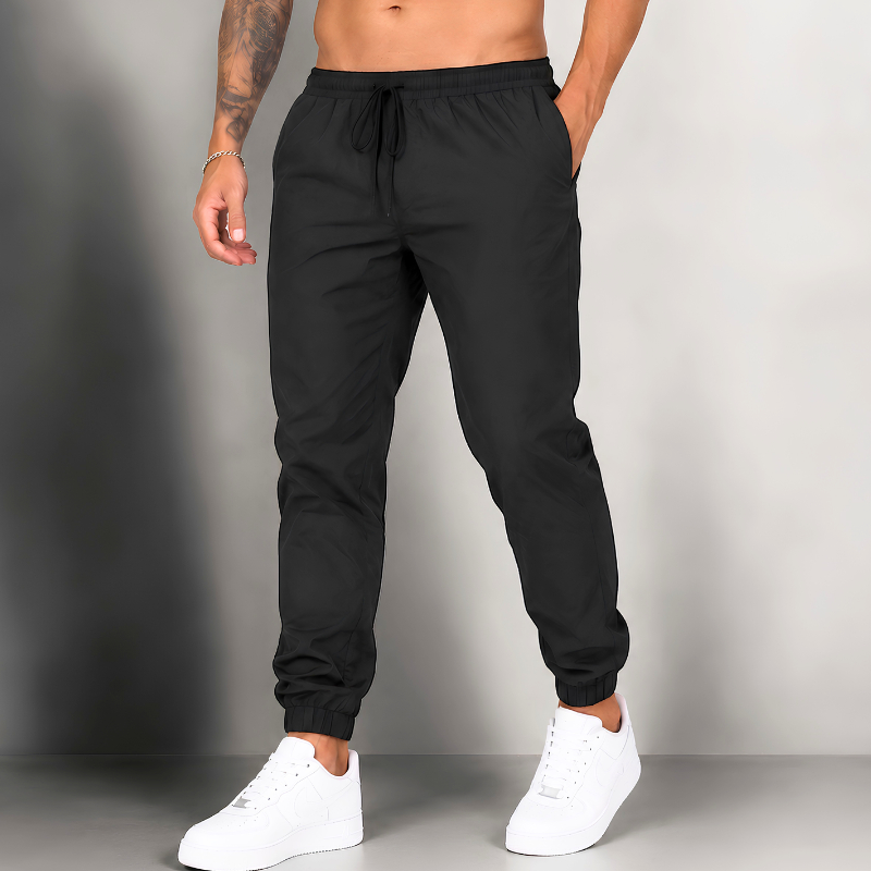 Calça Masculina Tactel Esporte Com Cordão Ajustável Elastano Premium Casual Academia Treino