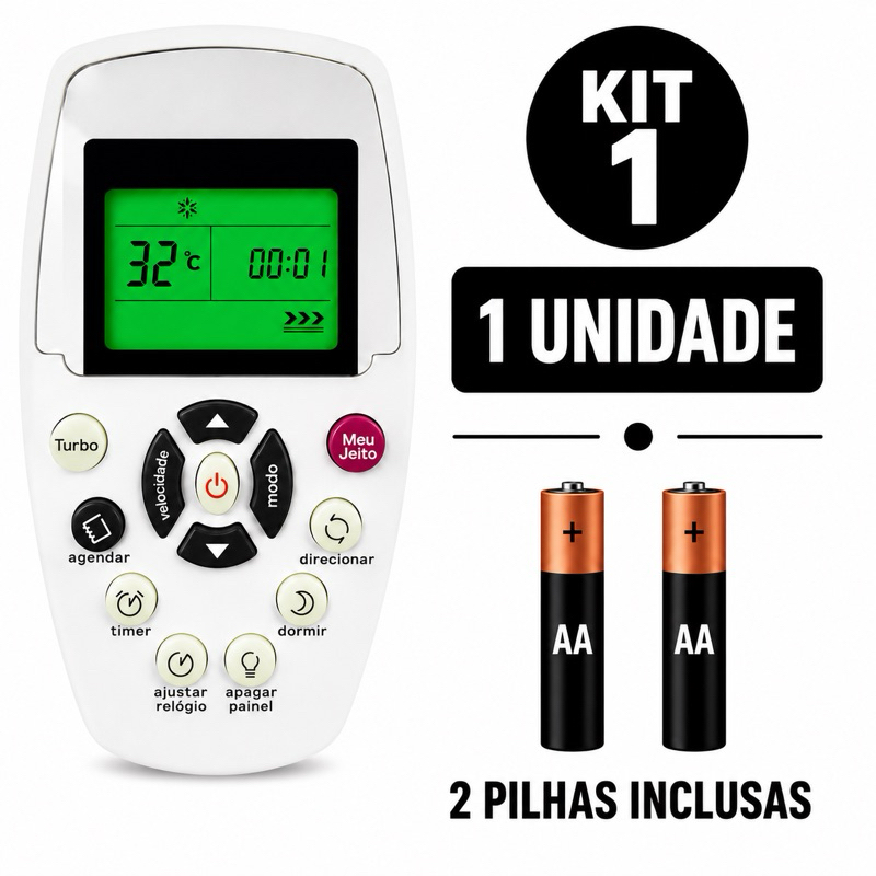 Controle Remoto Compatível Com Ar Condicionado Portátil Consul Facilite