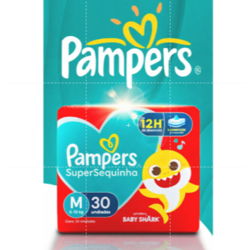 Fralda Pampers Supersec M com 30 Unidades