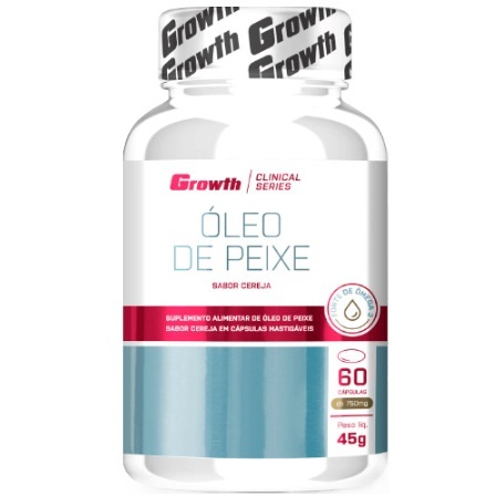 Óleo de Peixe / Omega 3 - (Sabor Cereja) - 60 Cápsulas