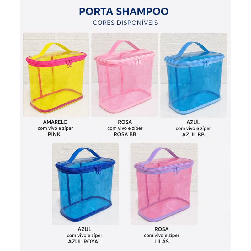 Porta Shampoo/Mamadeira Frasqueira Kit Higiene Organizador de mala