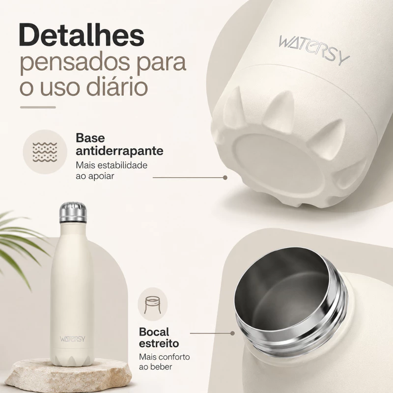 Garrafa Térmica Watersy em Aço Inoxidável 304 Portátil 500ml — foto 3