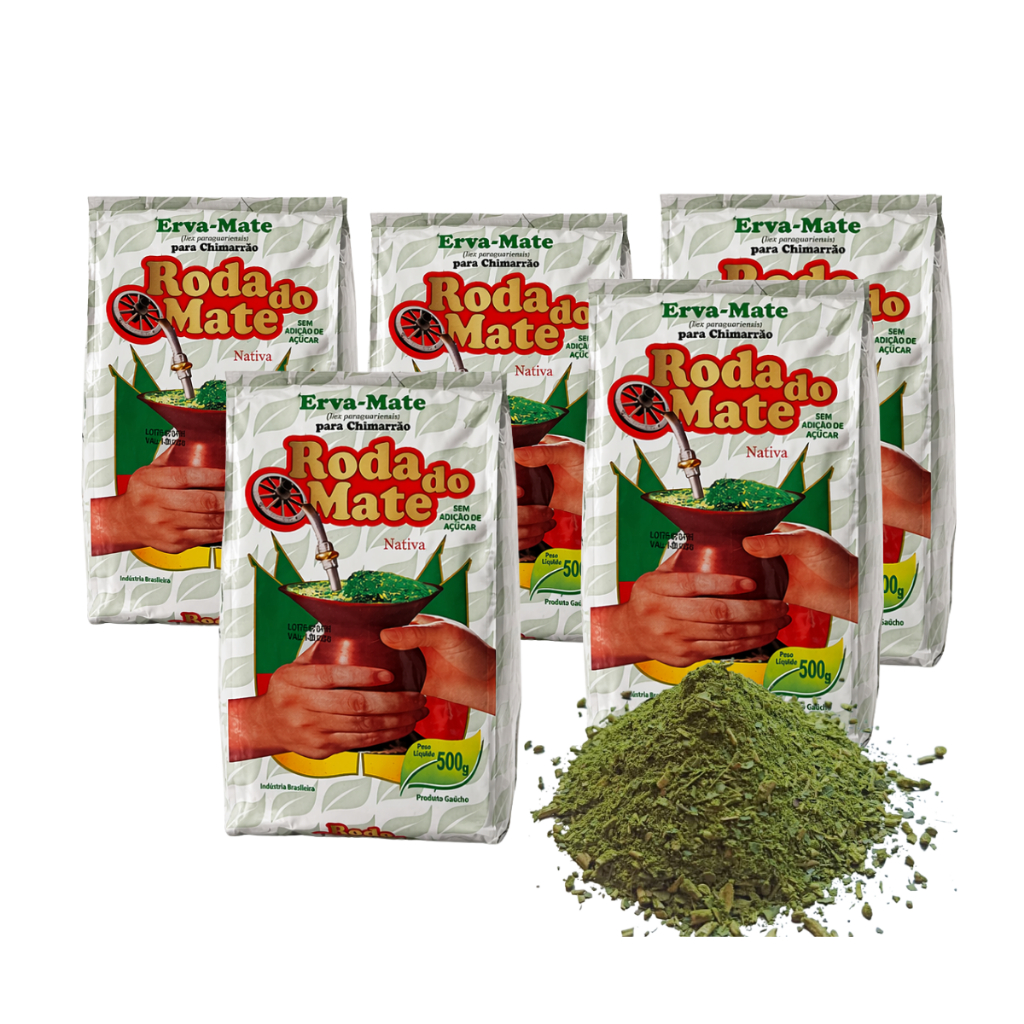 KIT5 Erva Mate Roda do Mate Tradicional  1kg ou 500g