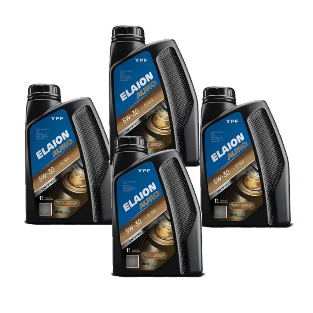 Kit 4 Litros Óleo 5w30 Elaion Auro Dexos 1 Sintético