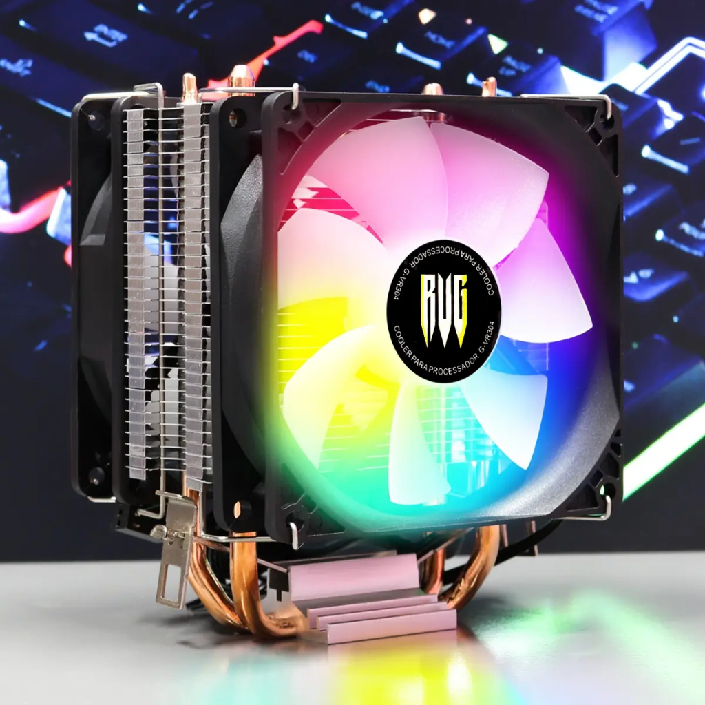 Cooler para Processador Led RGB Intel AMD 1155 775 1151 1150 1156 1200 1700 1366 1356 2011 v2 v3 AM4,,,,,,,, AM3 AM2 FM2