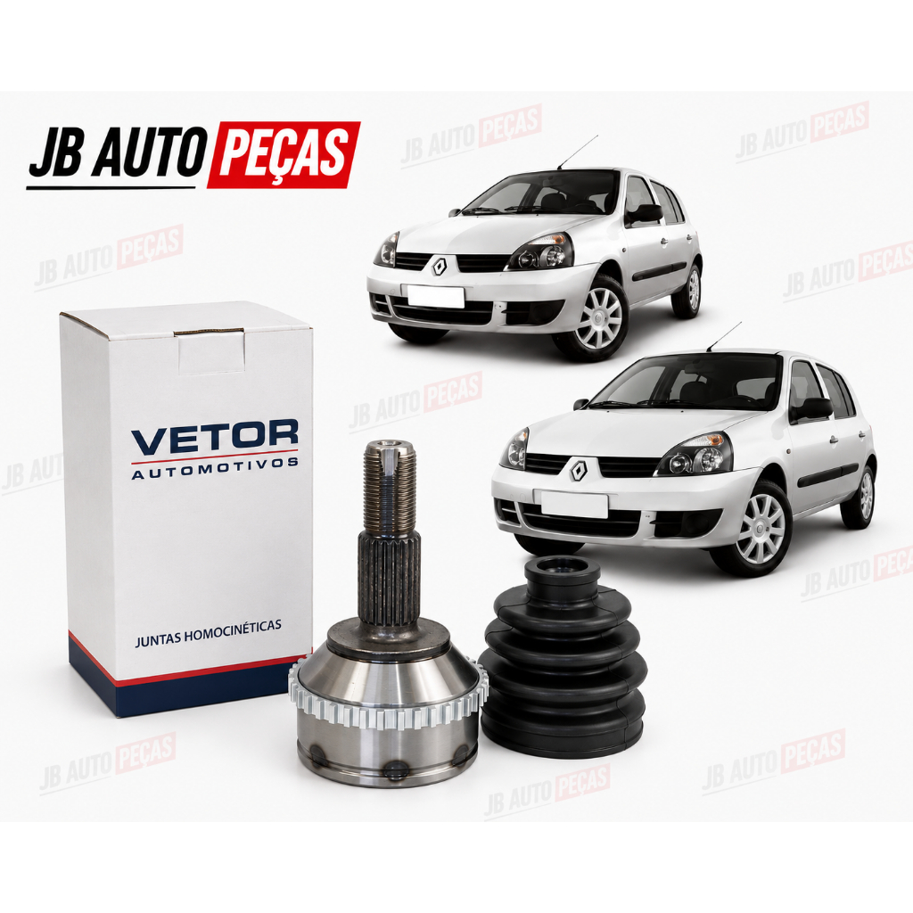 Junta Homocinetica 21 Dentes Clio 1.6 8 16v Eixo Dana Com ABS Cam 2002 A 2026 Original Vetor
