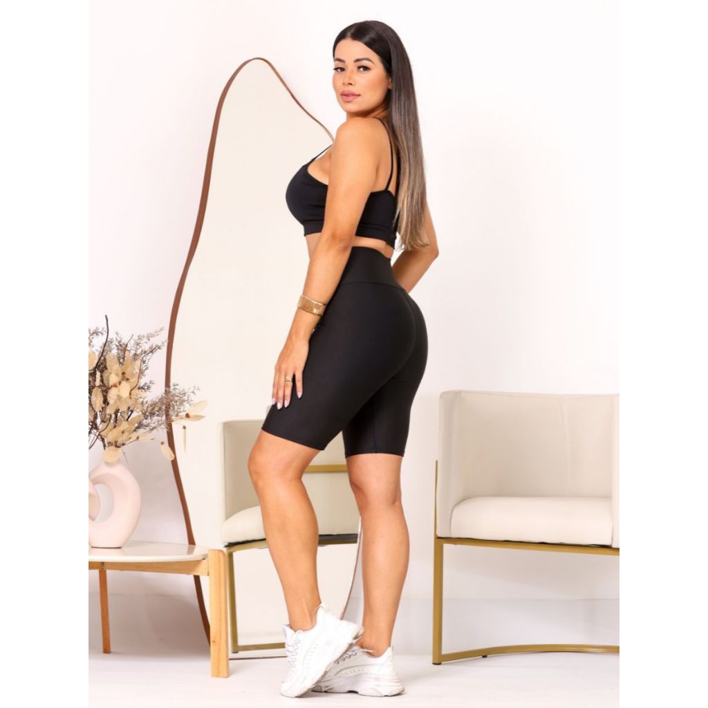 Bermuda Legging Feminino  Fitness Academia Ginástica Ioga e Caminhada até GG
