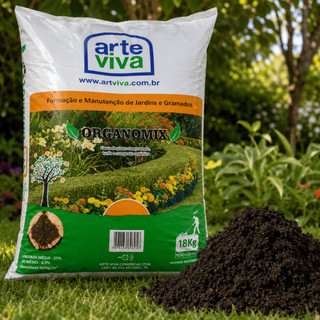 SUBSTRATO ORGANICO TERRA VEGETAL ADUBO MINERAL TURFA CASCA DE PINUS PH CORRIGIDO