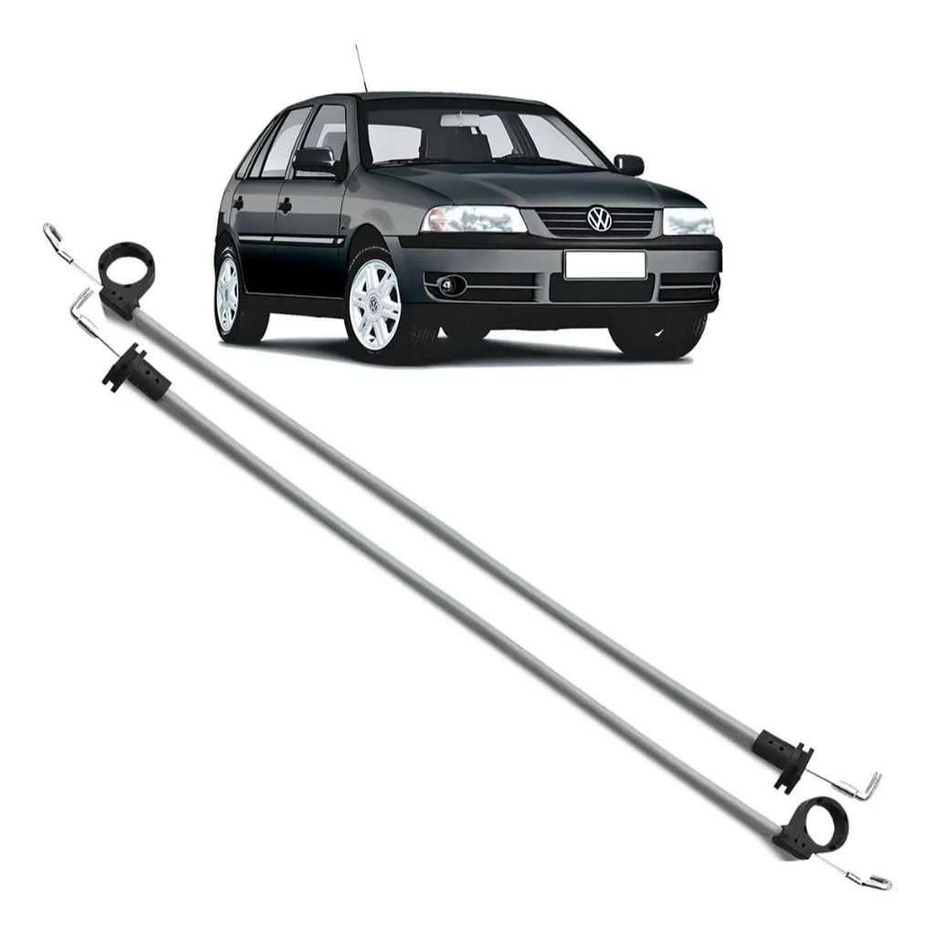 Par Cabo Maçaneta Gol Parati Saveiro G2 G3 4 Portas Fechadura Dianteira Modelo Valeo