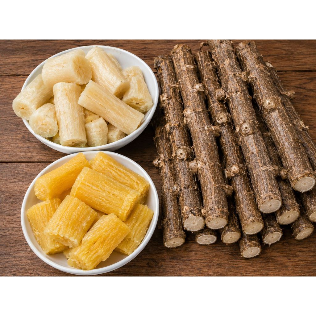 kit com 5, 10, 15, 20 Ramas Manivas de Mandioca Frutadas Originais Para Plantio Alta Qualidade