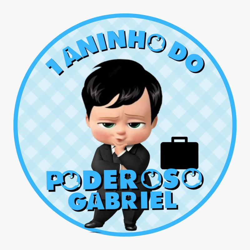 20 Adesivos personalizados poderoso chefinho para festas infantis, lembrancinhas ou festas em geral