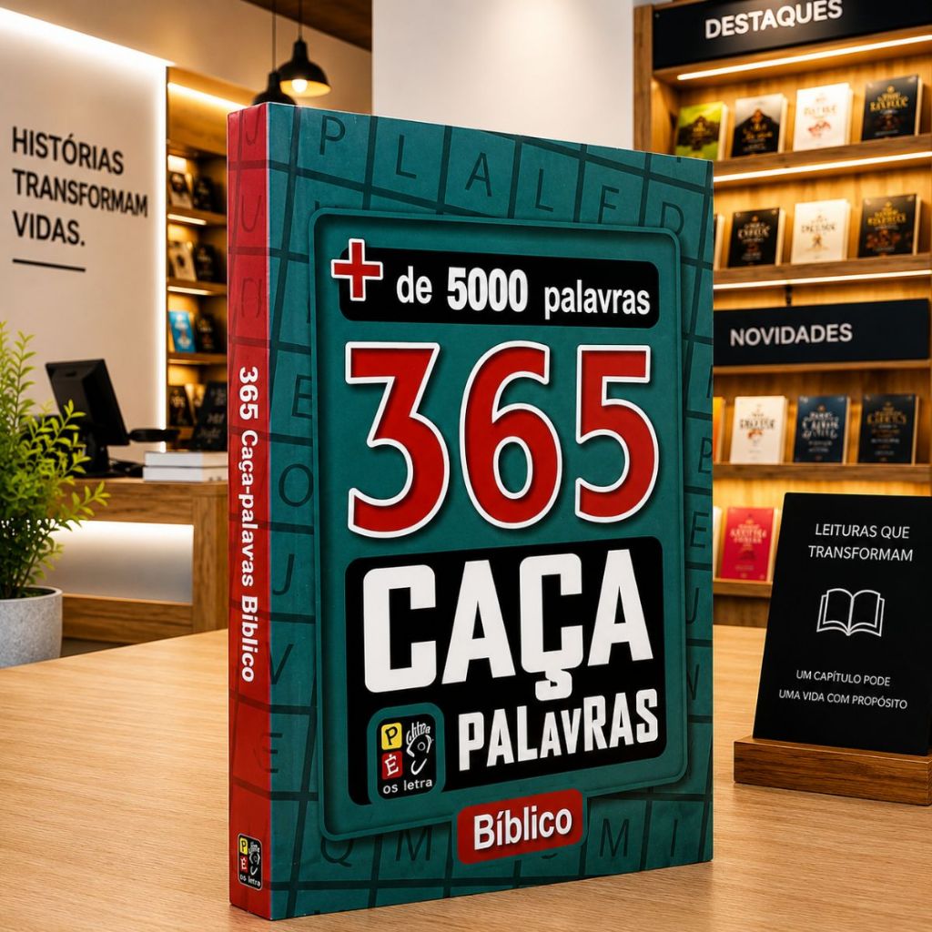 365 Caça Palavras Bíblico | + de 5000 Palavras | Verde