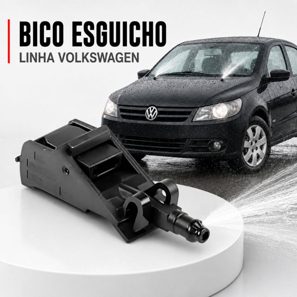 Brucutu Esguicho Parabrisa VW Gol Fox Polo Saveiro Parati Golf Passat Bora Dianteiro