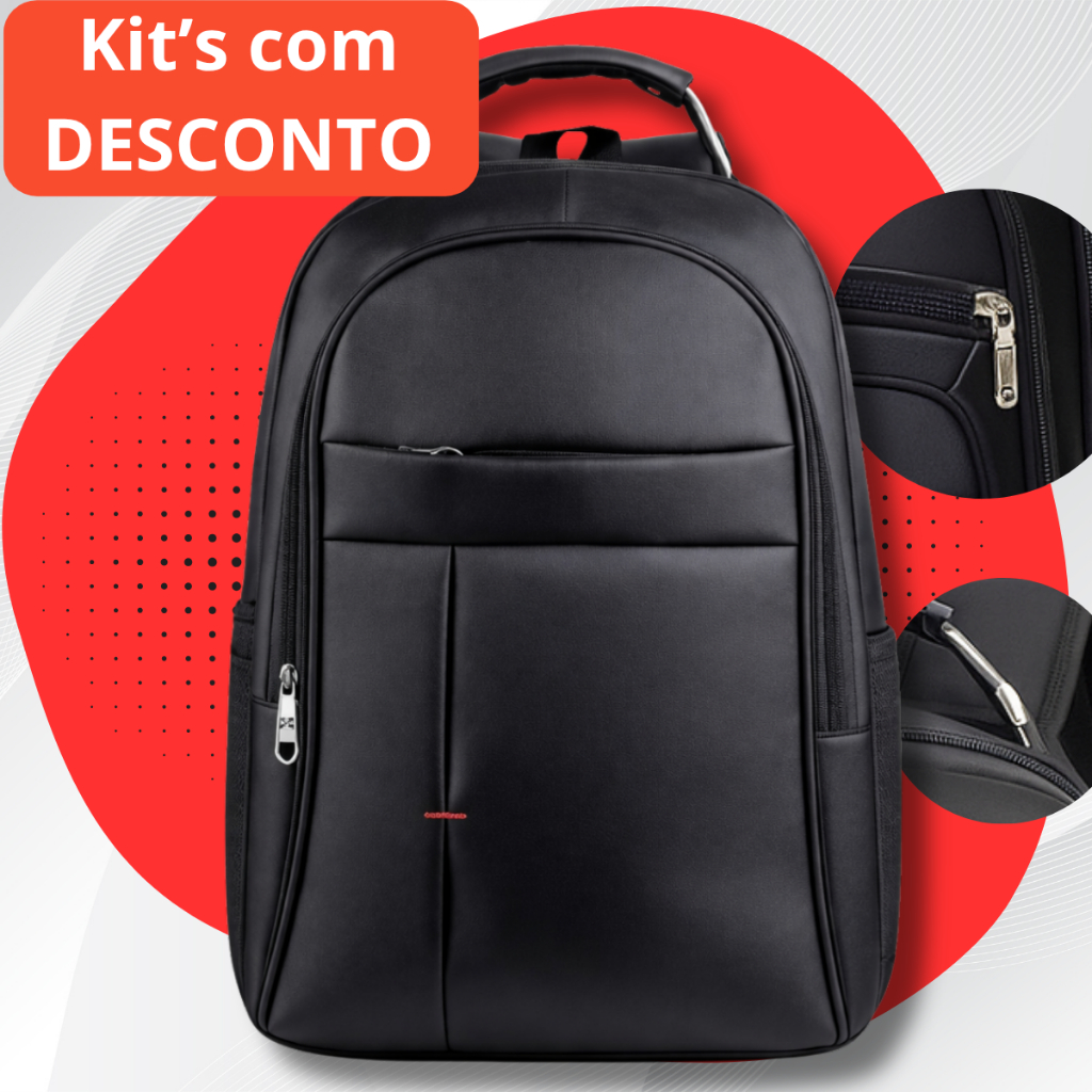 Mochila Unissex Grande Capacidade Faculdade  Reforçada Impermeável para Notebook Trabalho