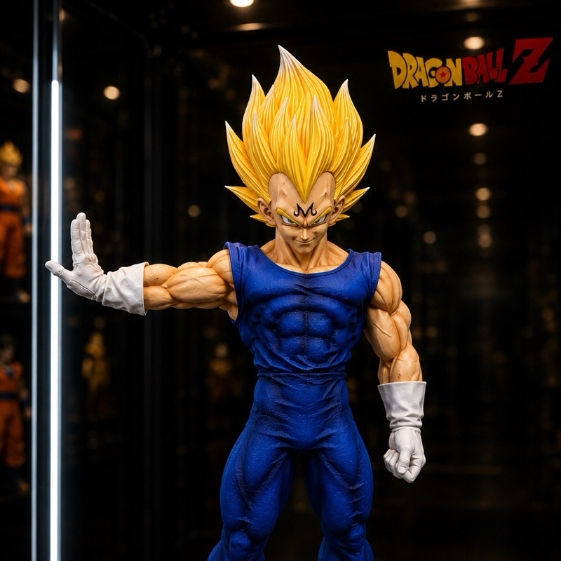 Action Figure Vegeta Majin Super Sayajin 2 Action 26Cm Figure Dragon Ball Z Bandai 28cm