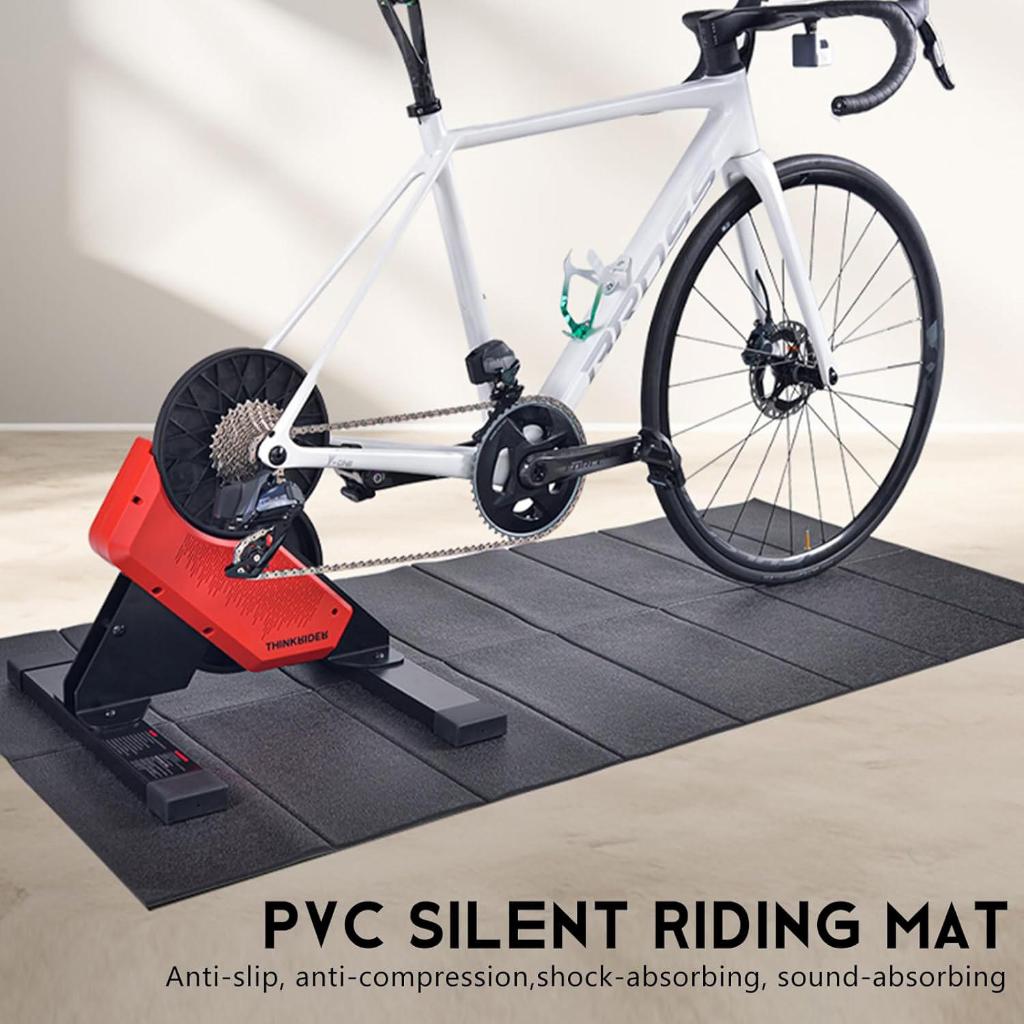 Tapete De Treinamento Thinkrider Bicicleta Ergometrica Rolo De Treino Academia Em Casa Protetor De Chao Absorve Impacto.