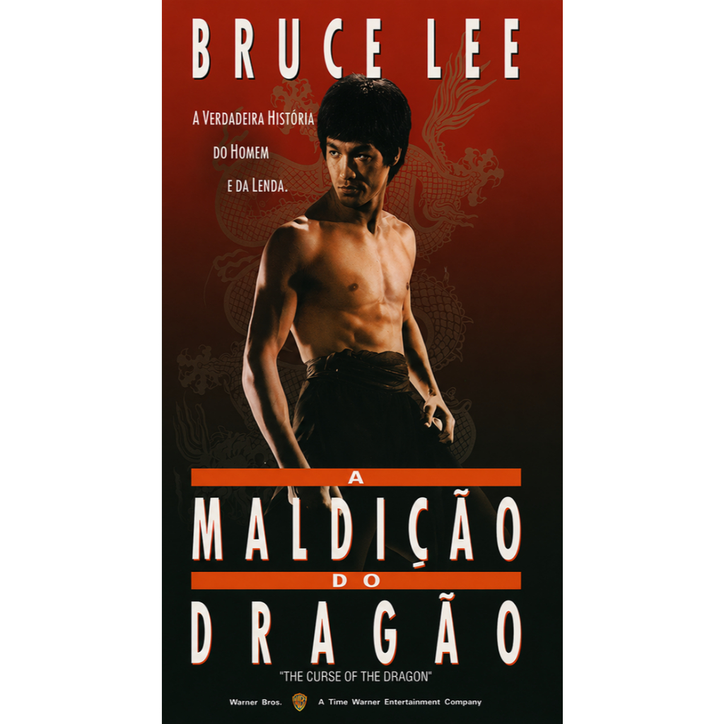 VHS/DVD BRUCE LEE A MALDIÇÃO DO DRAGÃO/Dublado/A verdadeira história do mestre Bruce Lee.