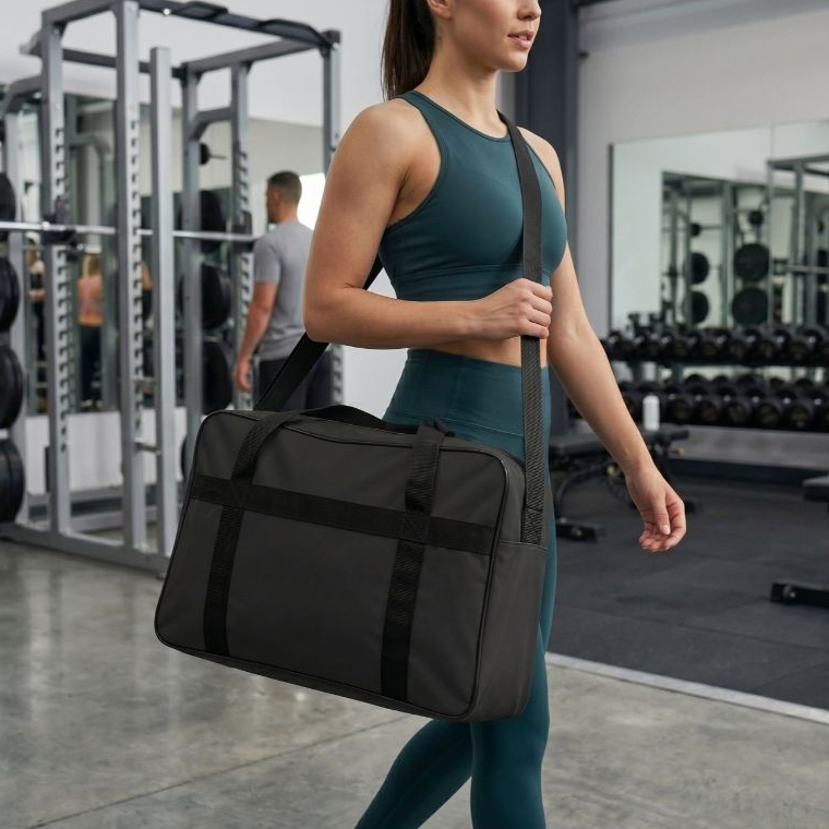 Bolsa Sacola Viagem Malinha De Bordo Mala De Mão Academia Alça Transversal Resistente Regulável