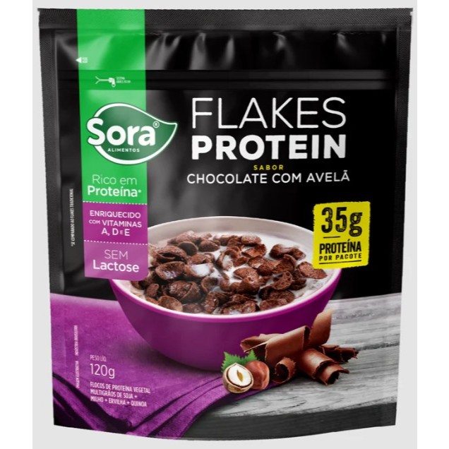 Sora Cereal Flakes Protein Chocolate com Avelã 120g