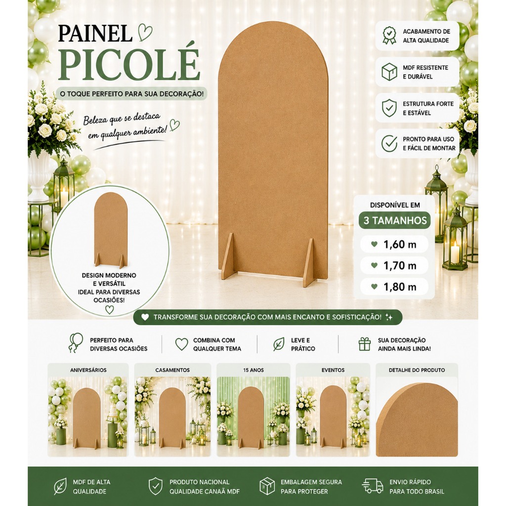 Painel descontruido em mdf arqueado picolé