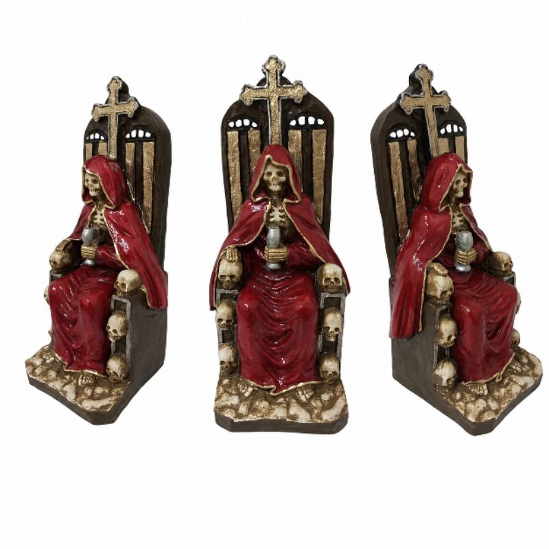Escultura Exu Tata Caveira / Exu Caveira 25 cm / Branca Art Brasil