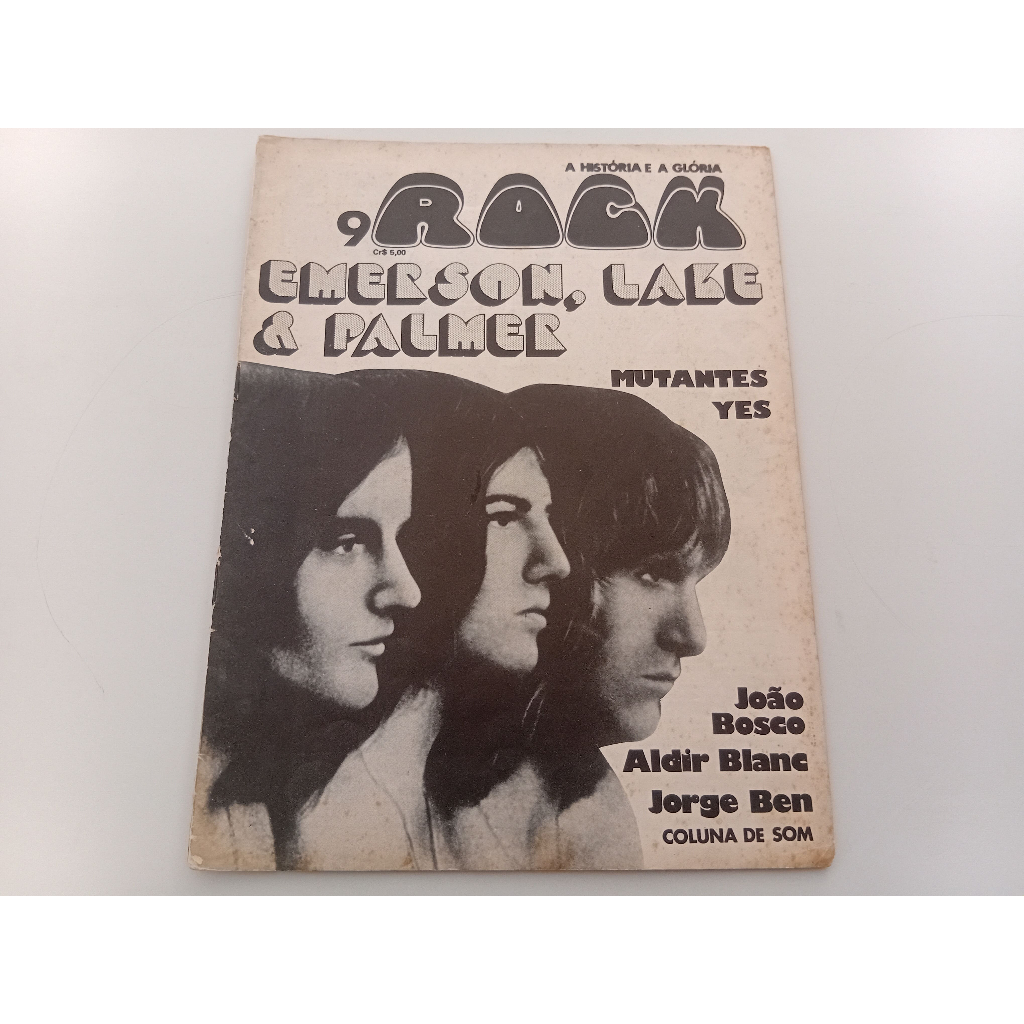 revista rock, a história e a glória n, 9 emerson lake & palmer - com poster - bom estado paginas e capa