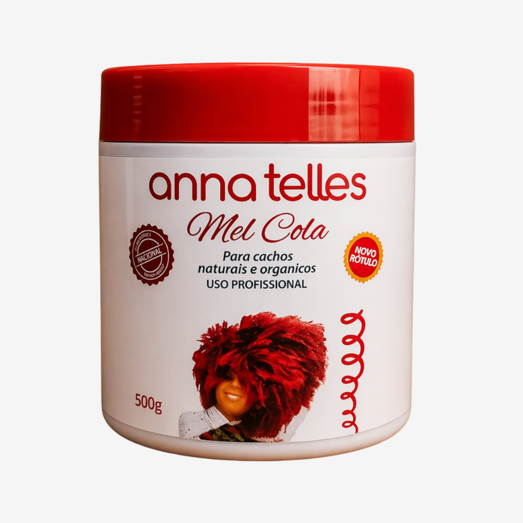 Anna Telles Mel Cola 500g Cachos Naturais Orgânicos Fixação Definição Volume Brilho Controle Frizz