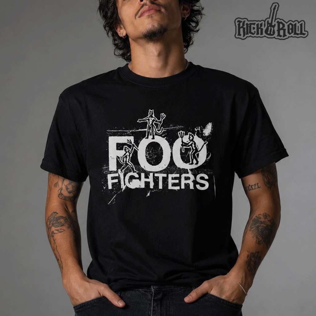 Camisa Camiseta Banda Foo Fighters Grunge T-Shirt Unissex 100% Algodão *EDIÇÃO ROCK IN RIO 2026*