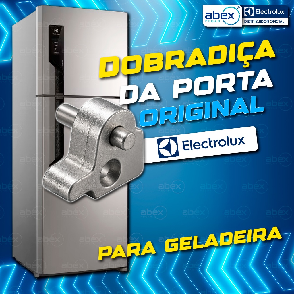 Dobradiça Inferior Electrolux DC48 DC49 DC49X DF41 DF46 DF50 DFN49 DFN50 DWX50 72000458 Original