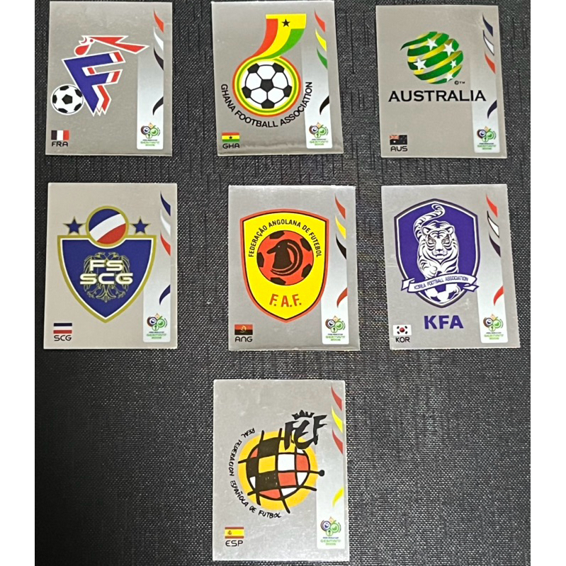 figurinhas brilhantws da copa do mundo 2006 - original - valor unitário