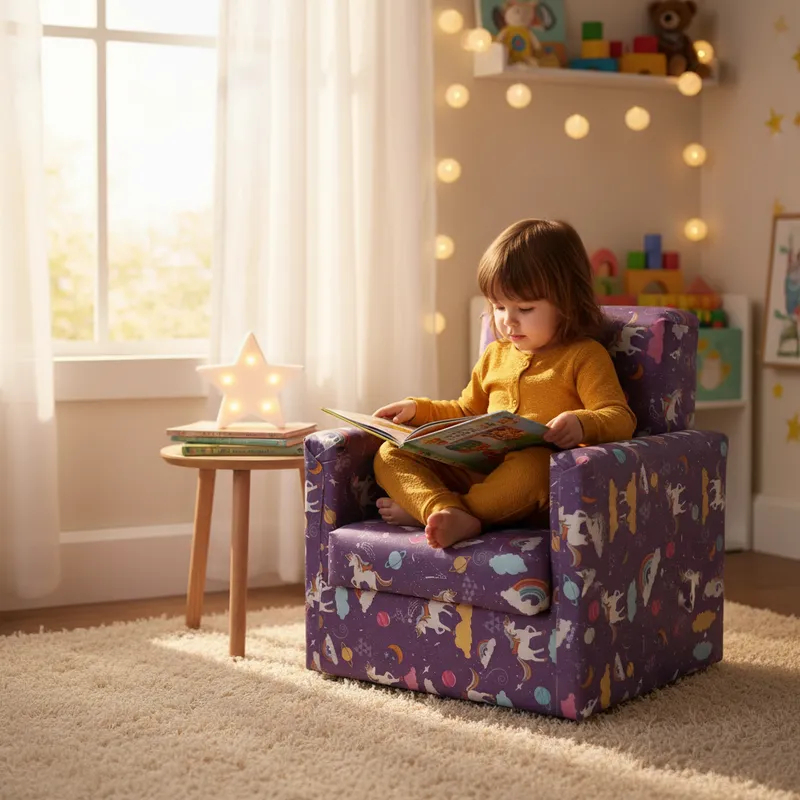 Sofá Infantil Criança Poltrona Estampada