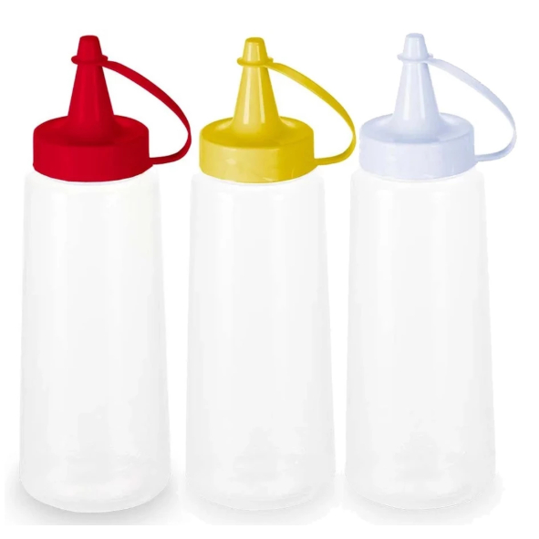 Bisnaga Maionese Catchup Mostarda Molho Pimenta Caseiro Tubo Para Lanchonete Bar
