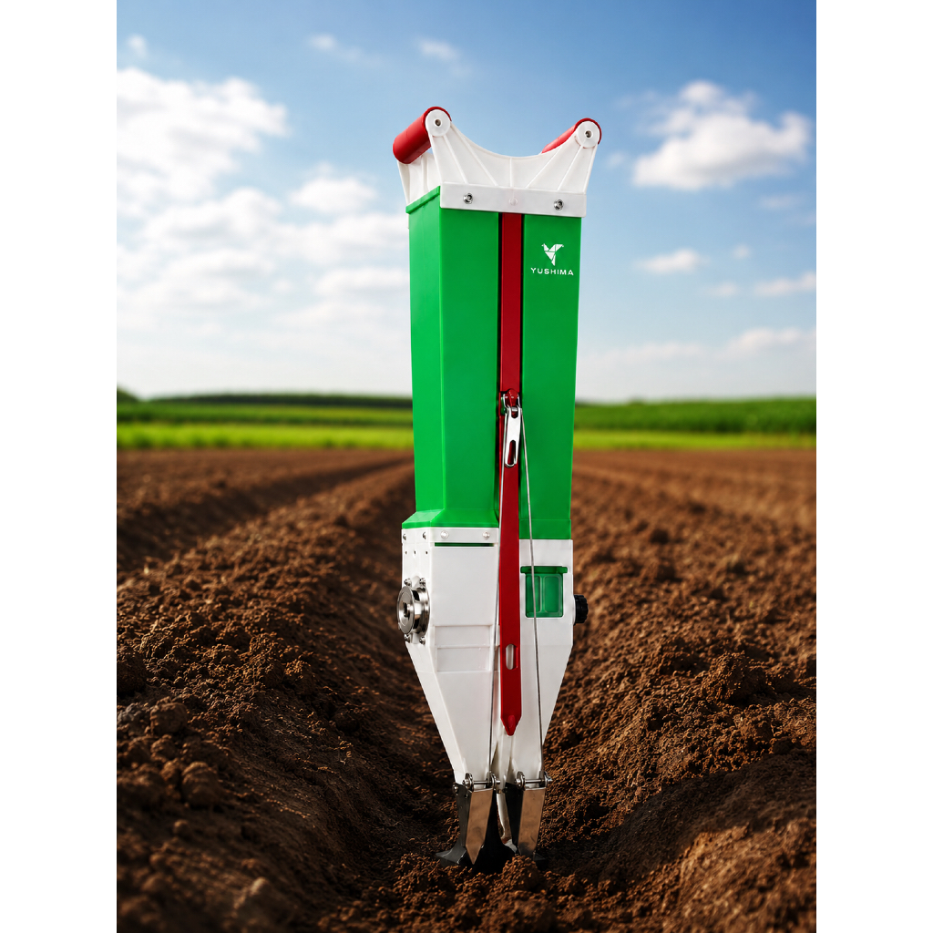 Plantadeira Adubadeira Manual Automática Matraca 4kg Semente 5kg Adubo - Yushima