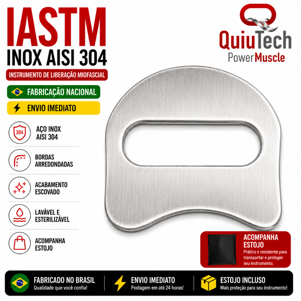 Instrumento Liberação Miofascial Soco Soqueira Massagem Massageador Inox