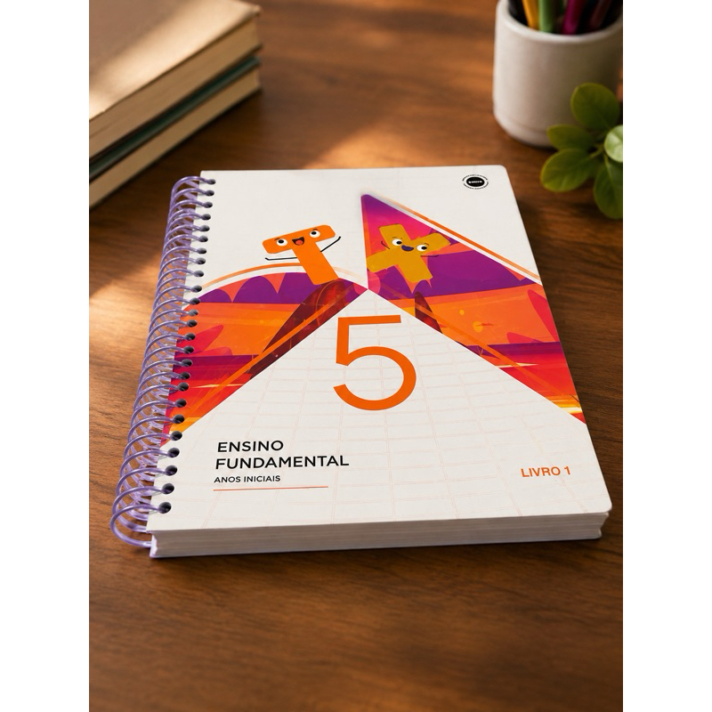 Livro Didático Matemática 5º Ano Ensino Fundamental Livro 1 Vórtex BNCC Espiral