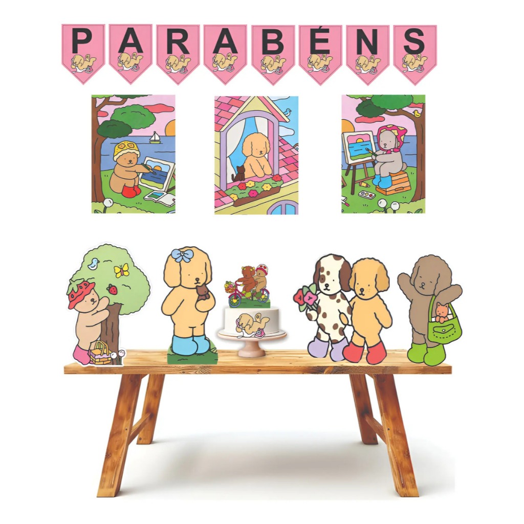 Kit festa em casa personalizado fazemos todos os temas Bobi