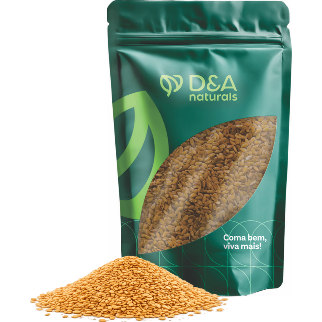 Semente de Linhaça Dourada 1kg - D&A Naturals