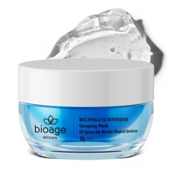 Máscara Noturna Bioage BIO-Hyalu 10 Intensive Sleeping Mask 30g - Tratamento Facial Anti-idade Ácido Hialurônico