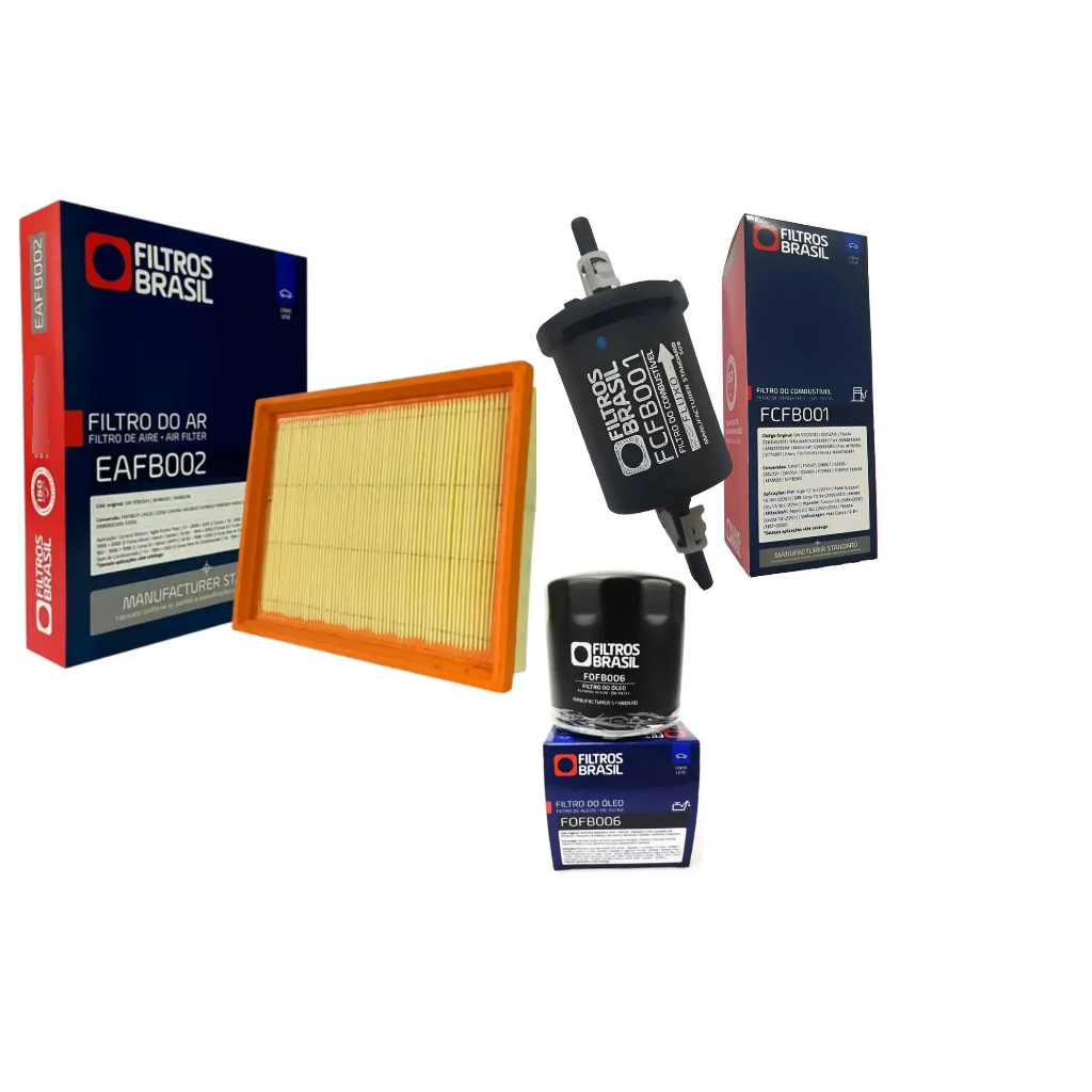 Kit Troca De Filtros do Motor Gm Corsa Wind Joy Super Sedan Hatch Wagon Pickup 1.0 1.4 8v e 16v
