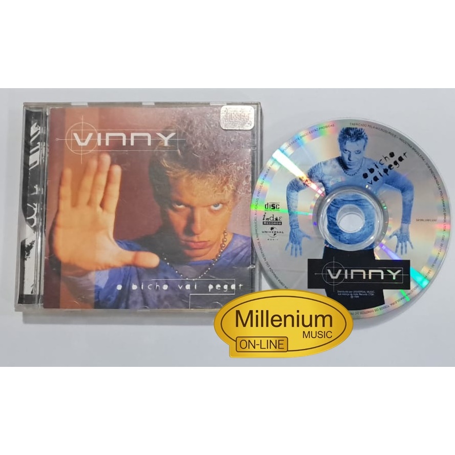 CD Vinny  O Bicho Vai Pegar 1999 Original Gravadora Colecionador Ótimo Estado