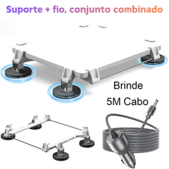 Case Suporte Veicular p/ Teto Starlink Mini com Ímãs de Neodímio 66mm Ultra Fortes+Fio 5 metros uporte Imã Magnético