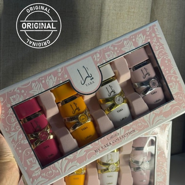 KIT 4 PERFUMES LATTAFA 25 mls EDP 4 X 25ML LATTAFA YARA,TOUS,MOI e CANDY ORIGINAI COM SELO