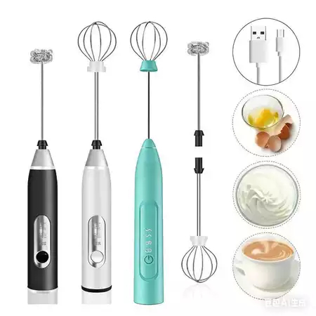 Batedor Misturador Mixer Elétrico para Bebidas Leite Café Clara de Ovo 2 em 1