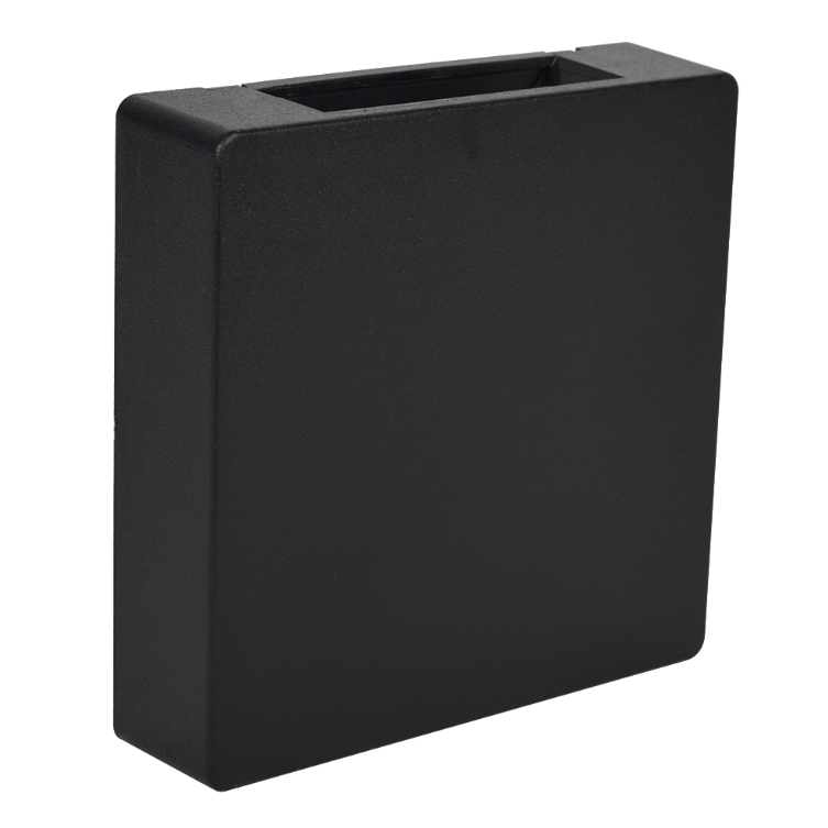 ARANDELA CLEAN 2 FACHOS PRETA LED 3W 3000K QUADRADA BLUMENAU