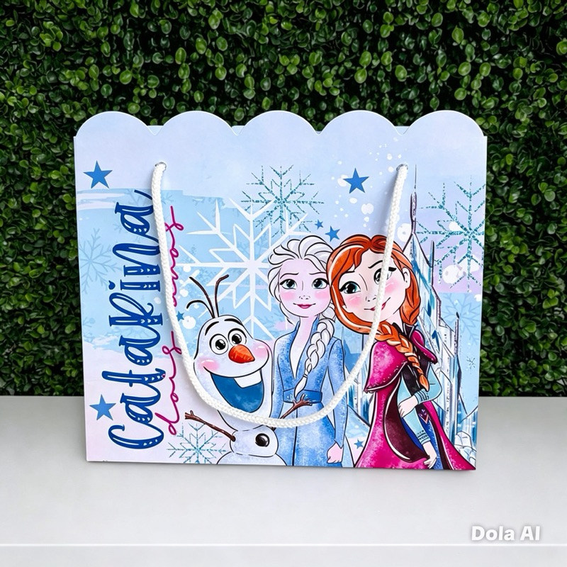 Sacolinha FROZEN Personalizada / Bolsinha Lembrancinha Aniversário / PEGUE E MONTE