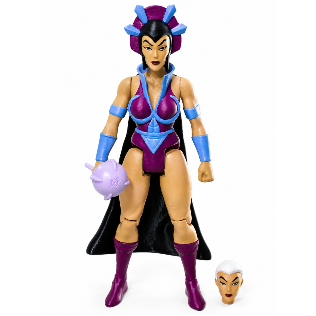 Evil lyn desenho He Man Retrô Boneco Articulado 3D 13cm Action Figure