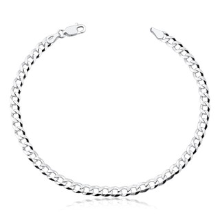 Pulseira Masculina Prata Maciça 925 Grumet - 3mm