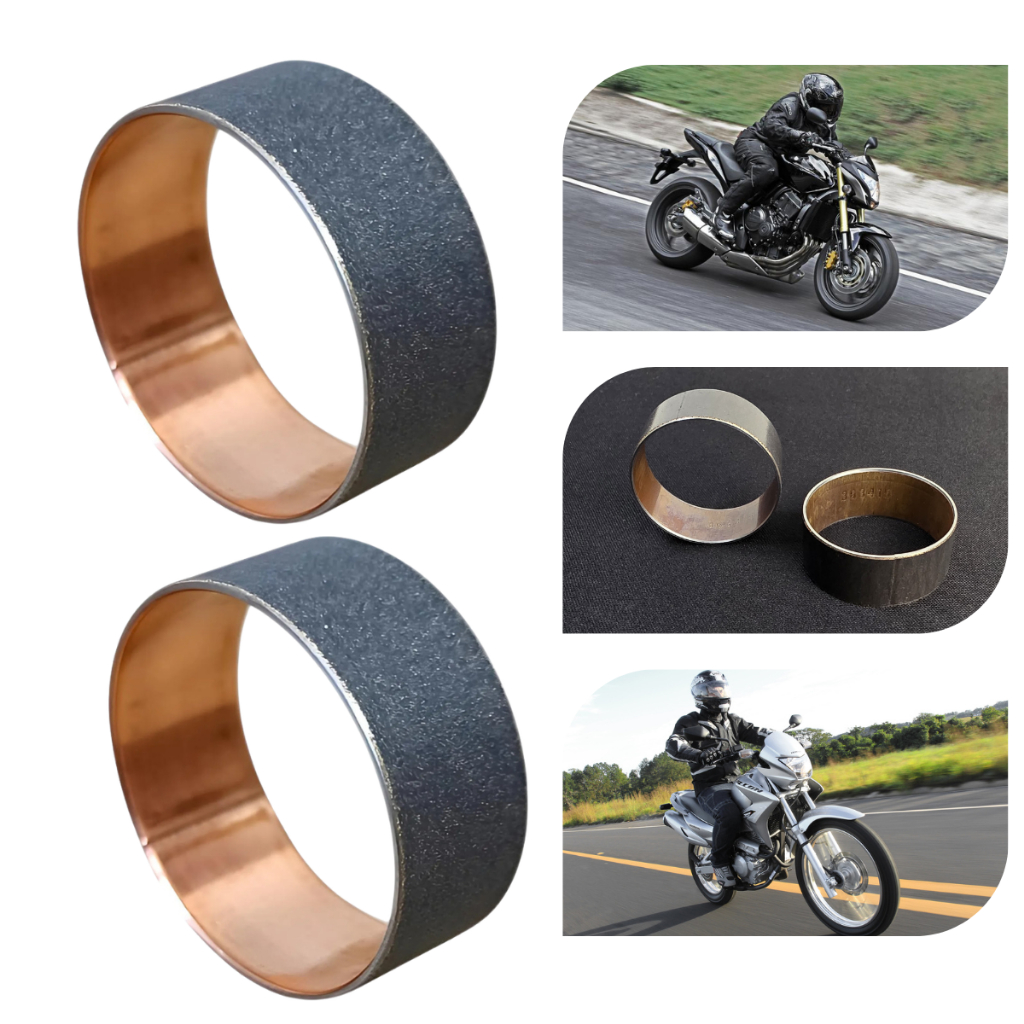 Bucha Interna Deslizante Bengala Nx 400 Falcon Cb 600 Hornet Bronzina Garfo Moto Honda